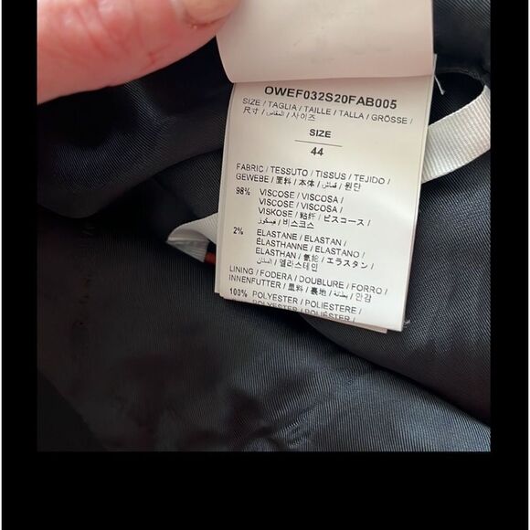 OFF-WHITE Gabardine Tomboy Blazer size M $1715 NWT - Picture 9 of 12